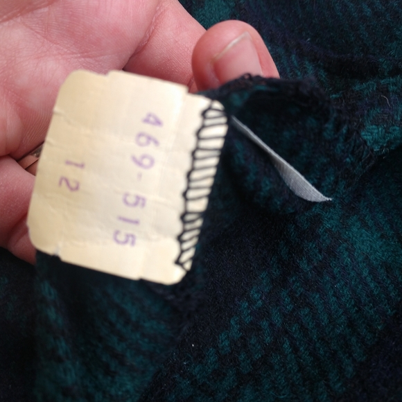 Pendleton Vintage Virgin Wool Blue Green Tartan Oversized Plaid Blazer Jacket - Picture 8 of 10